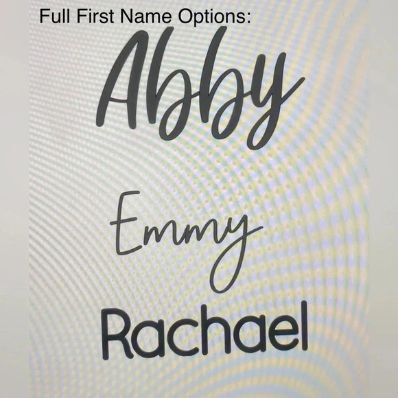 Personalized Adhesive/Permanent Vinyl Decal - Picture 3 of 3